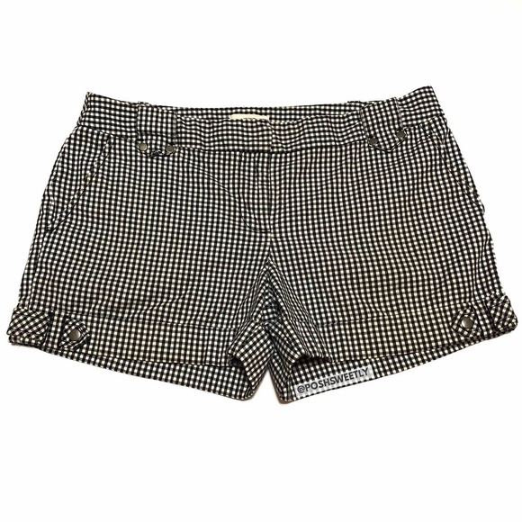 LOFT Pants - Loft Black Gingham Shorts
